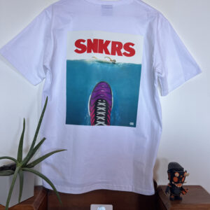 T-Shirt Blanc Oversize Shark Attack
