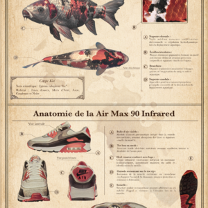 Anatomie de la Carpe Koï et de la Air Max 90 Infrared